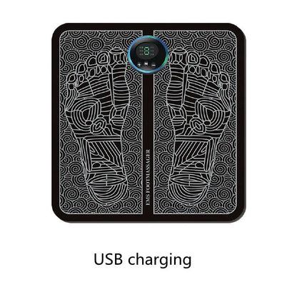 EMS Foot Massager Mat with adjustable modes and USB charging for foot relief