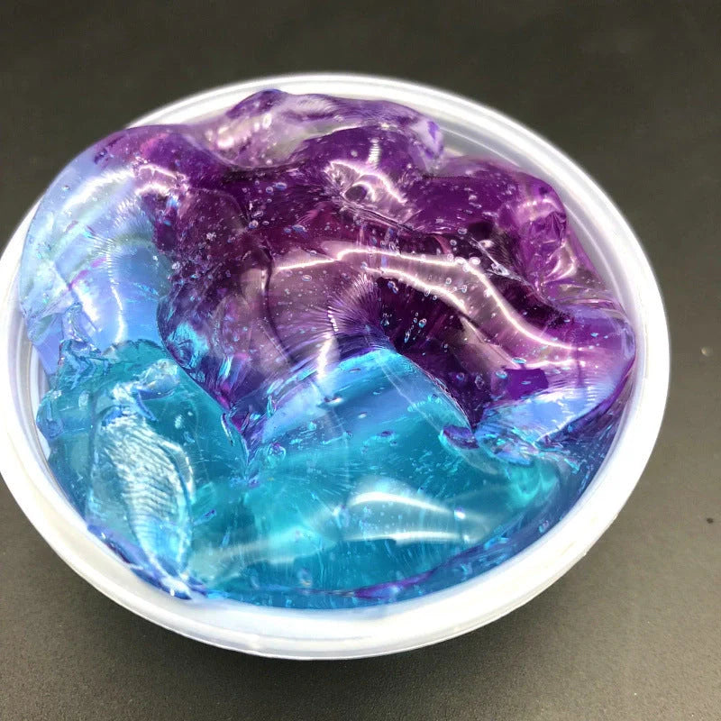 Vibrant Gradient Crystal Slime for creative play and stress relief