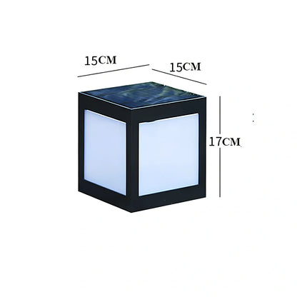 Solar-powered garden lights with waterproof LED illumination for outdoor spaces
