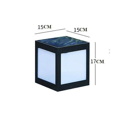 Solar garden lights with LED illumination for outdoor courtyards and landscape lighting
