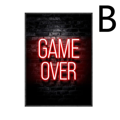 Canvas wall art print showing one of six style options, available in nine sizes from 13x18cm to 50x75cm