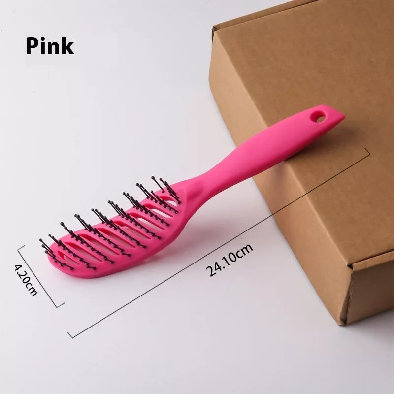 Vent Comb Hairbrush with anti-static hollow design for scalp massage