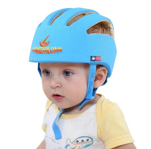 Adjustable baby safety helmet with anti-shock foam for toddlers in various colors
