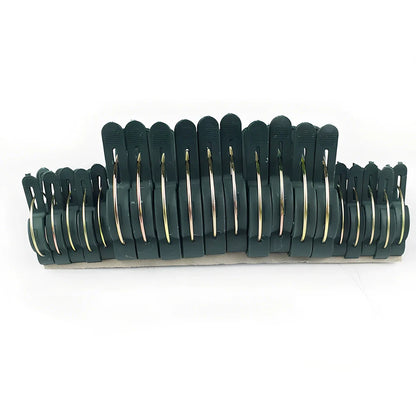 6cm yellow zinc plated garden clips for plant support in outdoor settings