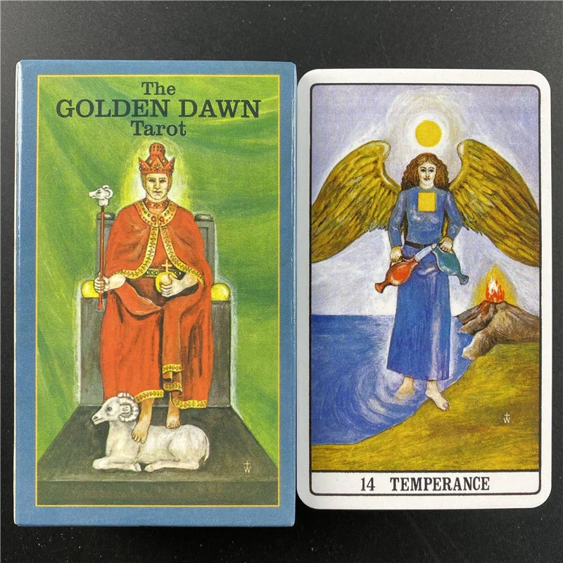 Golden Dawn Tarot Oracle Cards English Version featuring unique designs for mystical exploration
