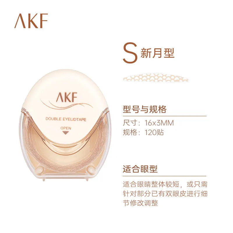 Double eyelid stickers roll with transparent lace adhesive patches for creating natural eyelid creases