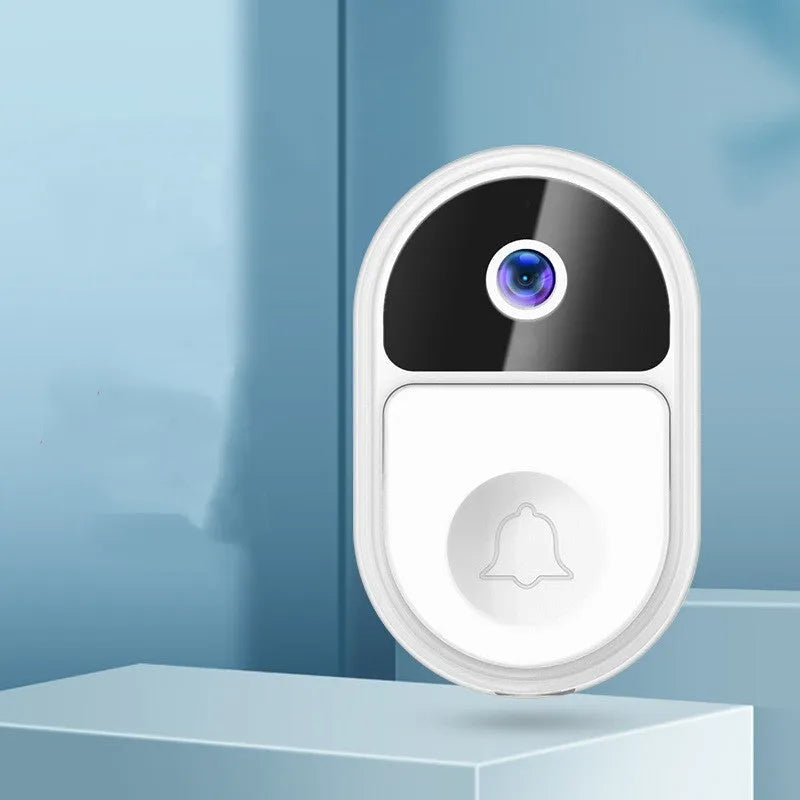Doodle Smart Visual Doorbell V8 unit in black or white with camera lens and USB charging port