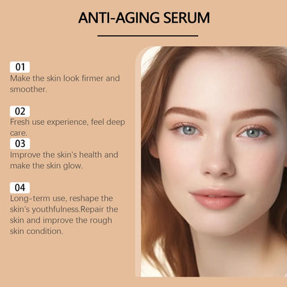 30ml clear bottle of anti-aging liquid with hyaluronic acid and botox formula