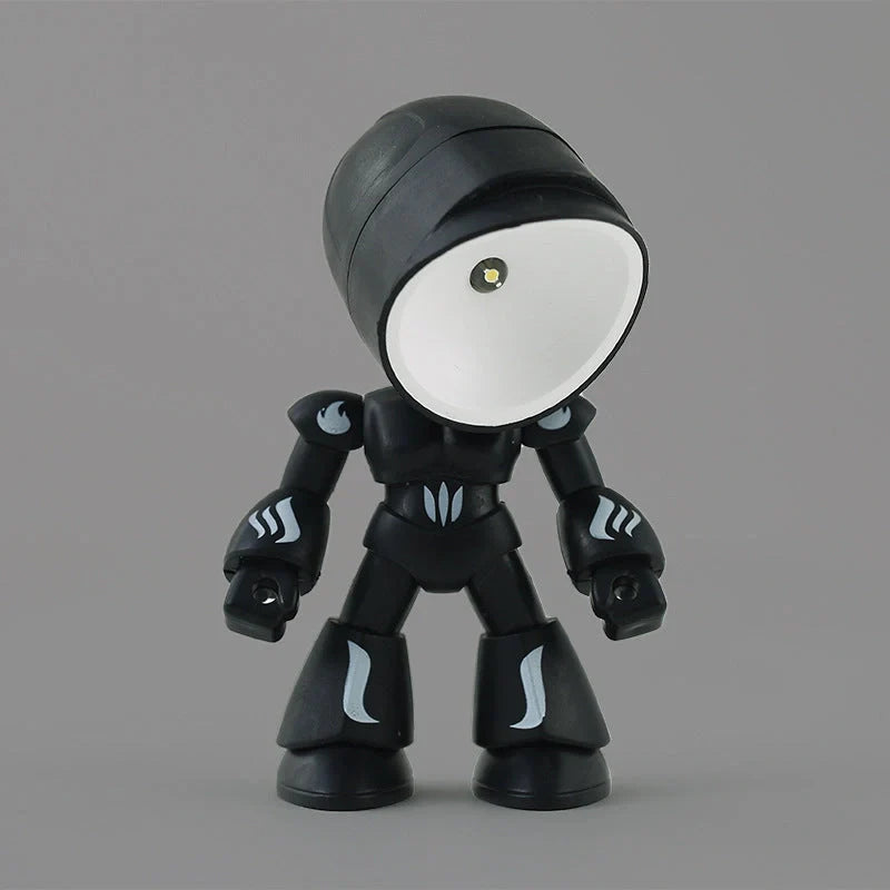 Mini LED Hero Robot Table Lamp with adjustable arms and 360° rotating head in various colors