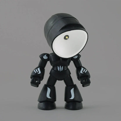Mini LED Hero Robot Table Lamp with adjustable arms and 360° rotating head in various colors