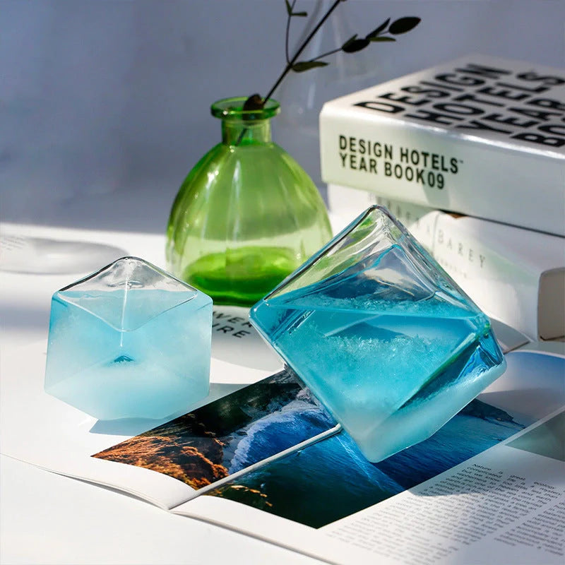 Desktop Droplet Storm Glass Bottle Weather Forecast Predictor in high borosilicate glass