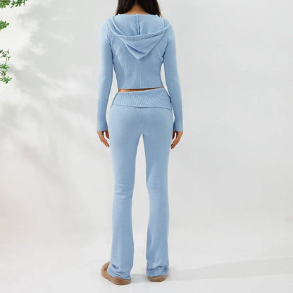 A stylish and comfortable hoodie suit set featuring a variety of color options, perfect for everyday wear.