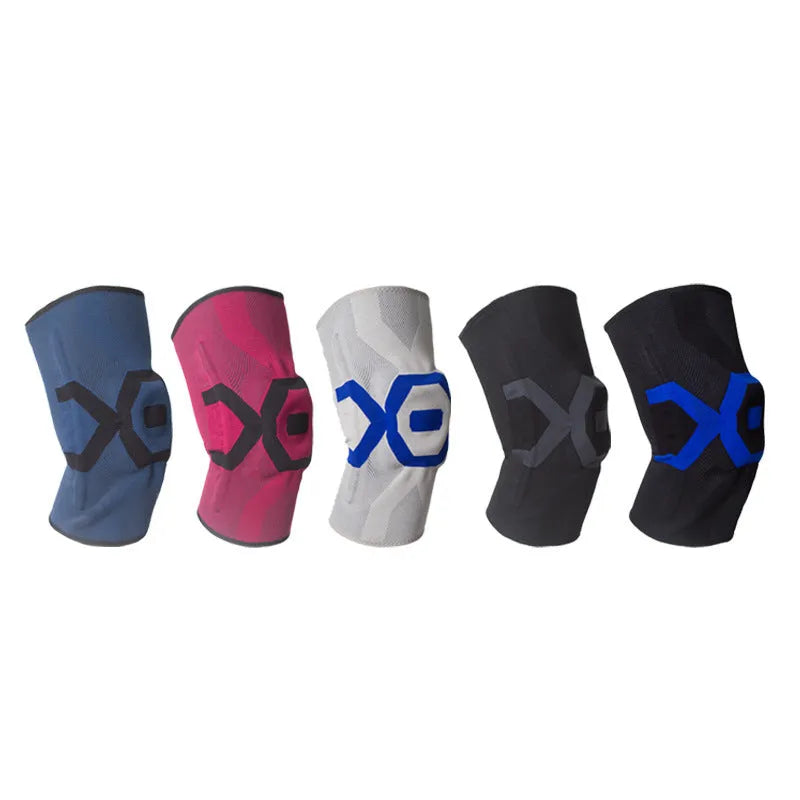 Men's silicone knee pads for sports protection in multiple colour options
