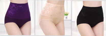 High waist lace panties in various colors and sizes for smoothing and shaping
