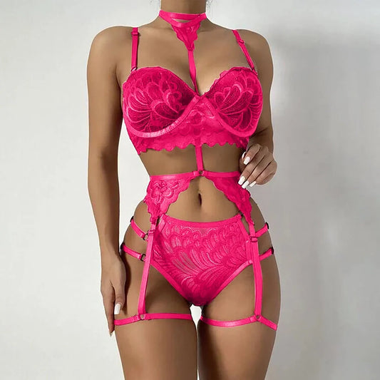 Ladies silver sequined silk nightdress with adjustable black lace suspenders