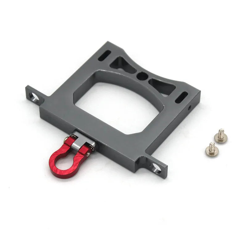 Alloy military-style remote control car accessories including grey front bar, beam, axles, and black tyres