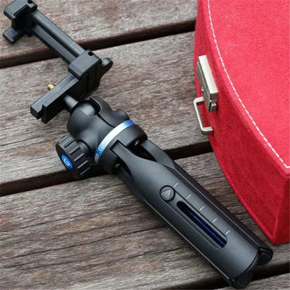 Black desktop tripod for iPhone photography and videography