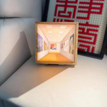 3D Illusion LED Night Light with hand-painted illustrations, perfect for home decor or as a unique gift.