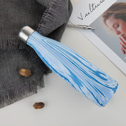 Stainless steel thermal water bottle with 500ml capacity and vacuum insulation technology