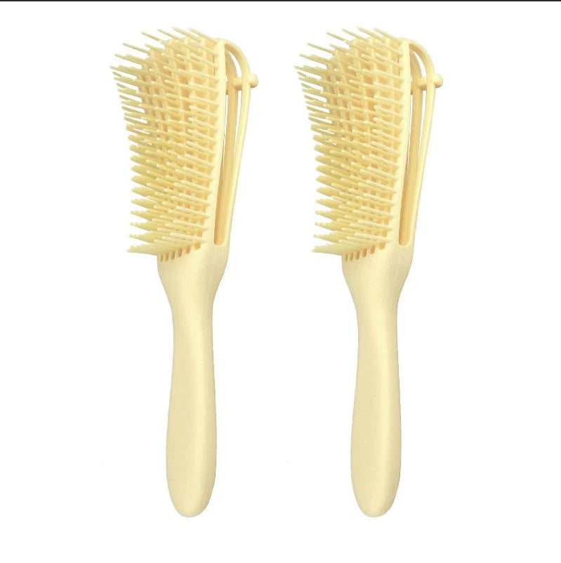 Knotted Haircut Massage Octopus Curling Comb in various colors for gentle detangling and scalp massage