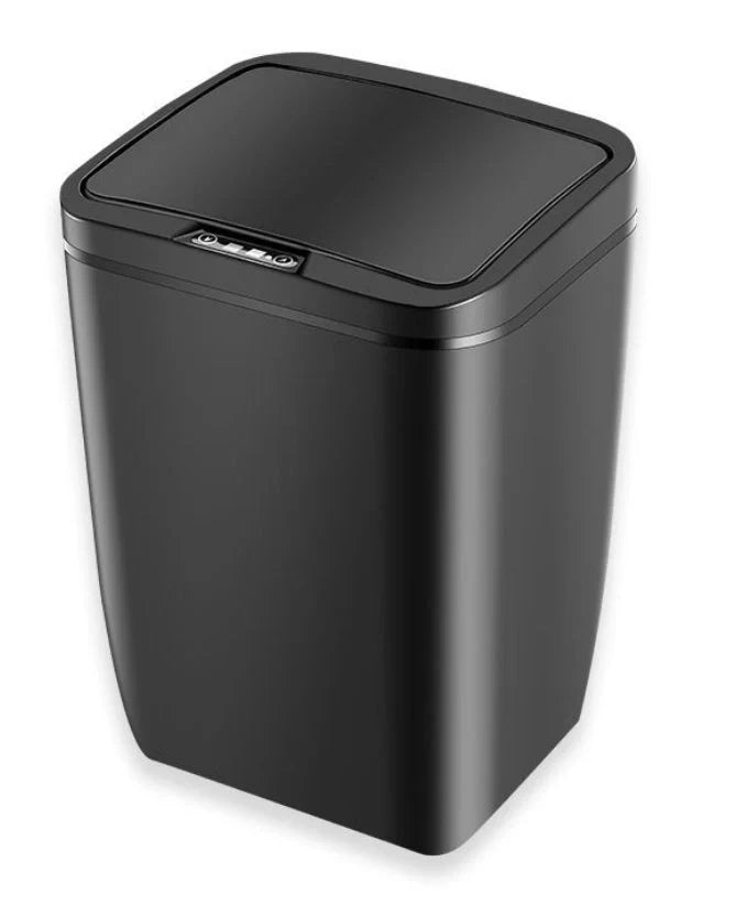 Infrared sensor smart trash can in Black, White, and LJT-02 colors with 12L capacity
