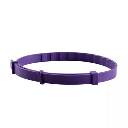 Adjustable silicone pet collar in various colors for flea and tick protection