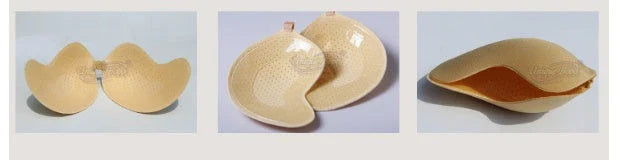 A discreet, backless and strapless silicone bra that provides a natural lift and invisible support under clothing.