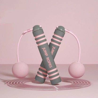 Adjustable jump rope with various color and style options, made with durable materials for an effective workout and weight loss.