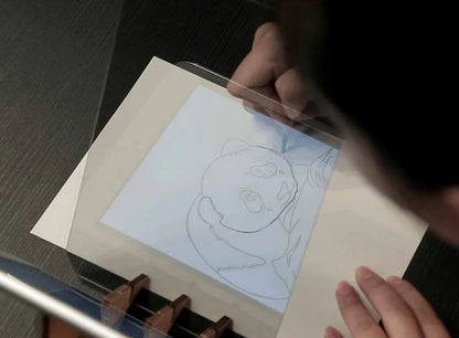 ABS Material Painting Tracing Board for artists, black color, 22.5 x 15.6cm