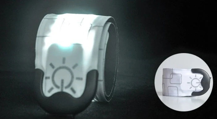 Rechargeable Nylon LED Sports Bracelet in multiple colors for night safety