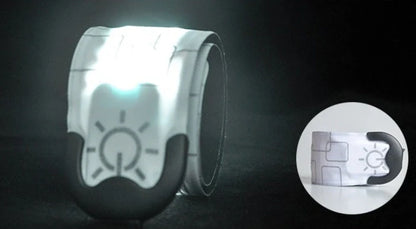 Rechargeable Nylon LED Sports Bracelet in multiple colors for night safety