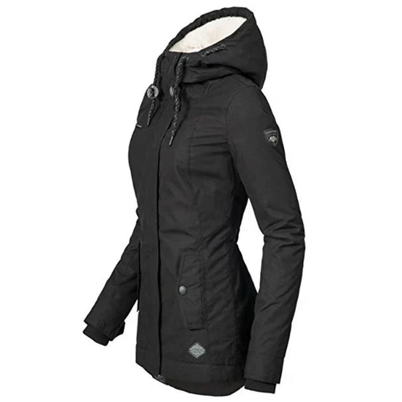 Stylish Padded Cotton Clothing with Leather Accents
