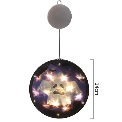 Halloween LED modelling lantern with 160mm PVC shell and atmospheric glow
