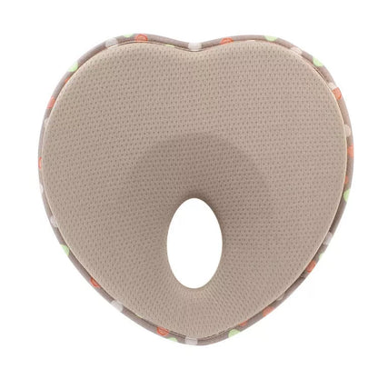 Newborn anti-roll pillow in heart shape for flat head prevention, 21*19*3cm