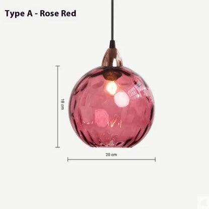 Nordic style water-wave glass ball chandelier pendant lamp in multiple colour options