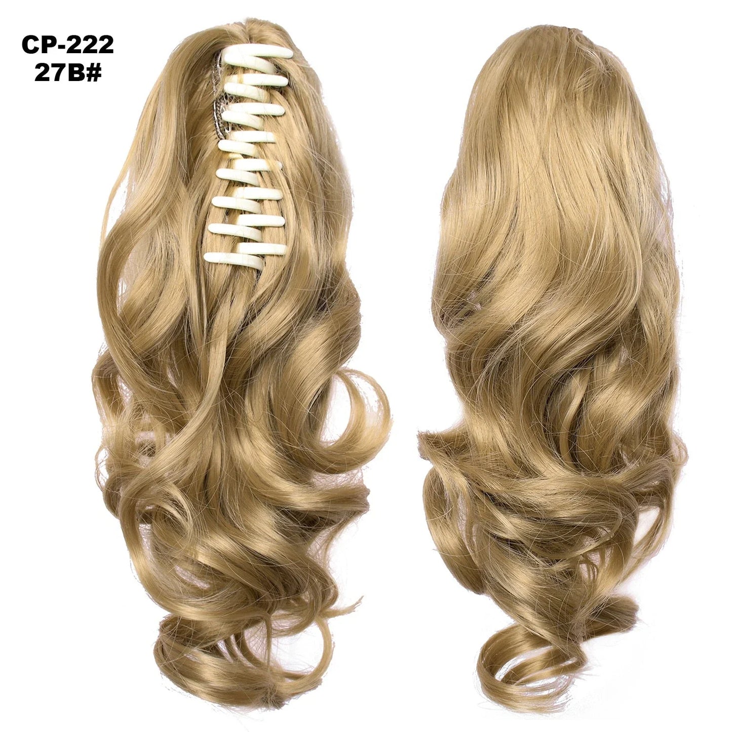 Stylish ponytail hair extension with natural-looking synthetic fibers for comfortable all-day wear