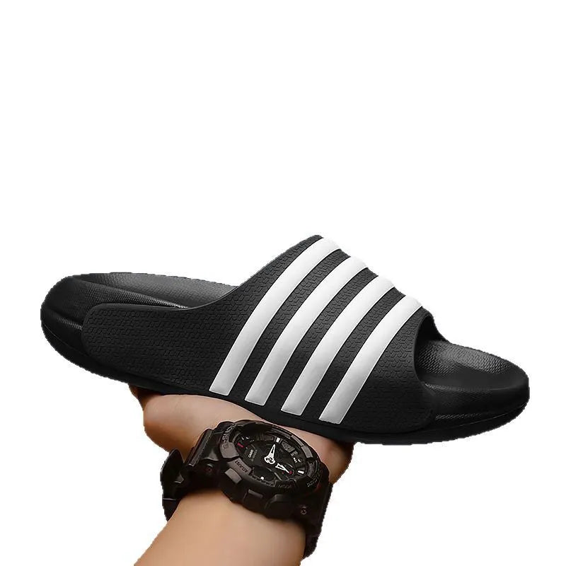 Casual PVC outdoor slippers for teenagers with EVA sole in multiple colour options