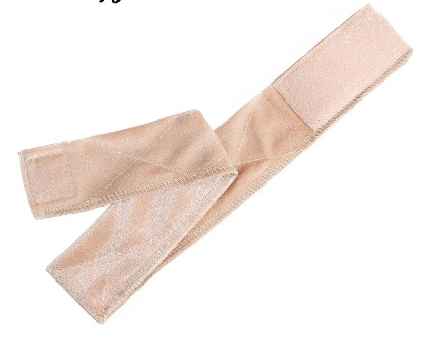 Adjustable headband with flexible velvet grip for securing wigs in place comfortably and stylishly