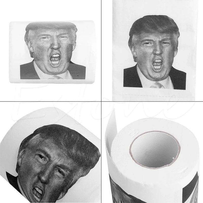 Hillary Donald Trump Roll It 2-ply toilet paper with 240 knots per roll