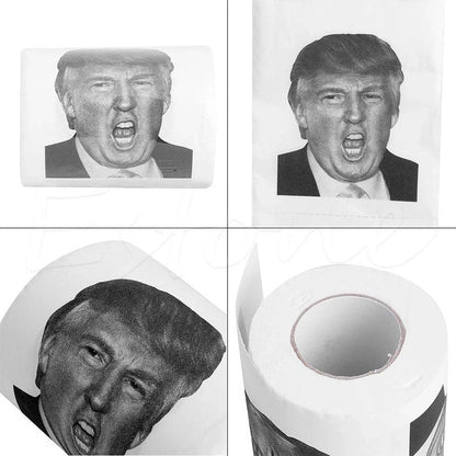 Hillary Donald Trump Roll It 2-ply toilet paper with 240 knots per roll
