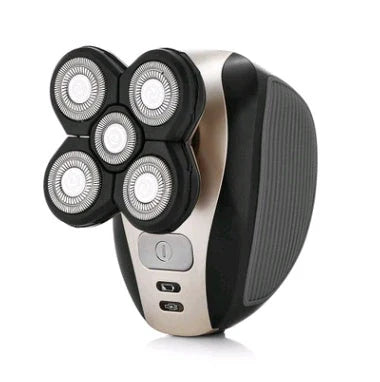 Premier 5-in-1 Grooming Multi-Tool for Men with Black US Plug, featuring a powerful motor, premium blades, and waterproof design for a close, comfortable shave and precise trimming.