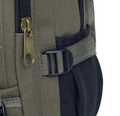 Stylish and durable canvas backpack for men and students, perfect for school, work, or travel.