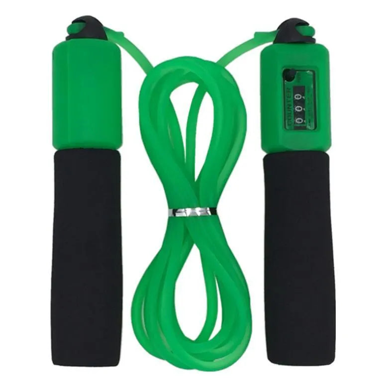 Adjustable 3 metre skipping rope with sponge handles in multiple colour options