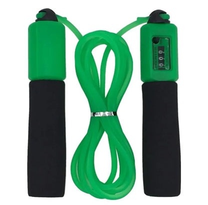 Adjustable 3 metre skipping rope with sponge handles in multiple colour options