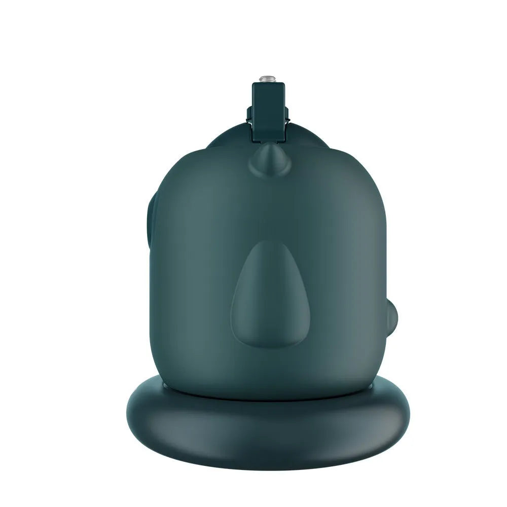 360 rotation intelligent follow-up gimbal with AI face recognition, dark green colour, showing built-in camera and 1/4 adapter