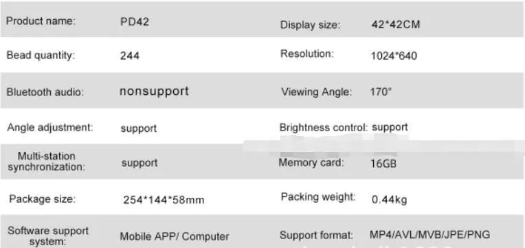 Stereo Rotating Suspension Naked Eye 3D Holographic Projector with 42cm display