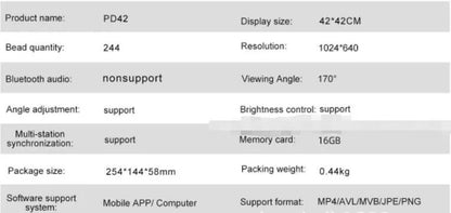 Stereo Rotating Suspension Naked Eye 3D Holographic Projector with 42cm display