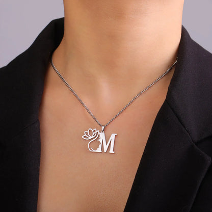 Stainless steel fashion necklace with geometric cross chain design and electroplated finish in gold or silver colour