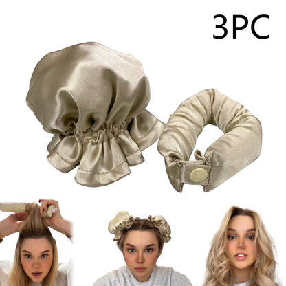 Heatless Curl Stick with cloth cover for safe, no heat hair styling