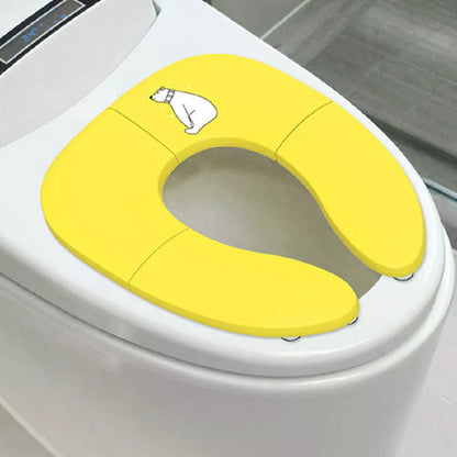 Foldable Baby Travel Potty Seat in pink, yellow, or blue, perfect for on-the-go potty training